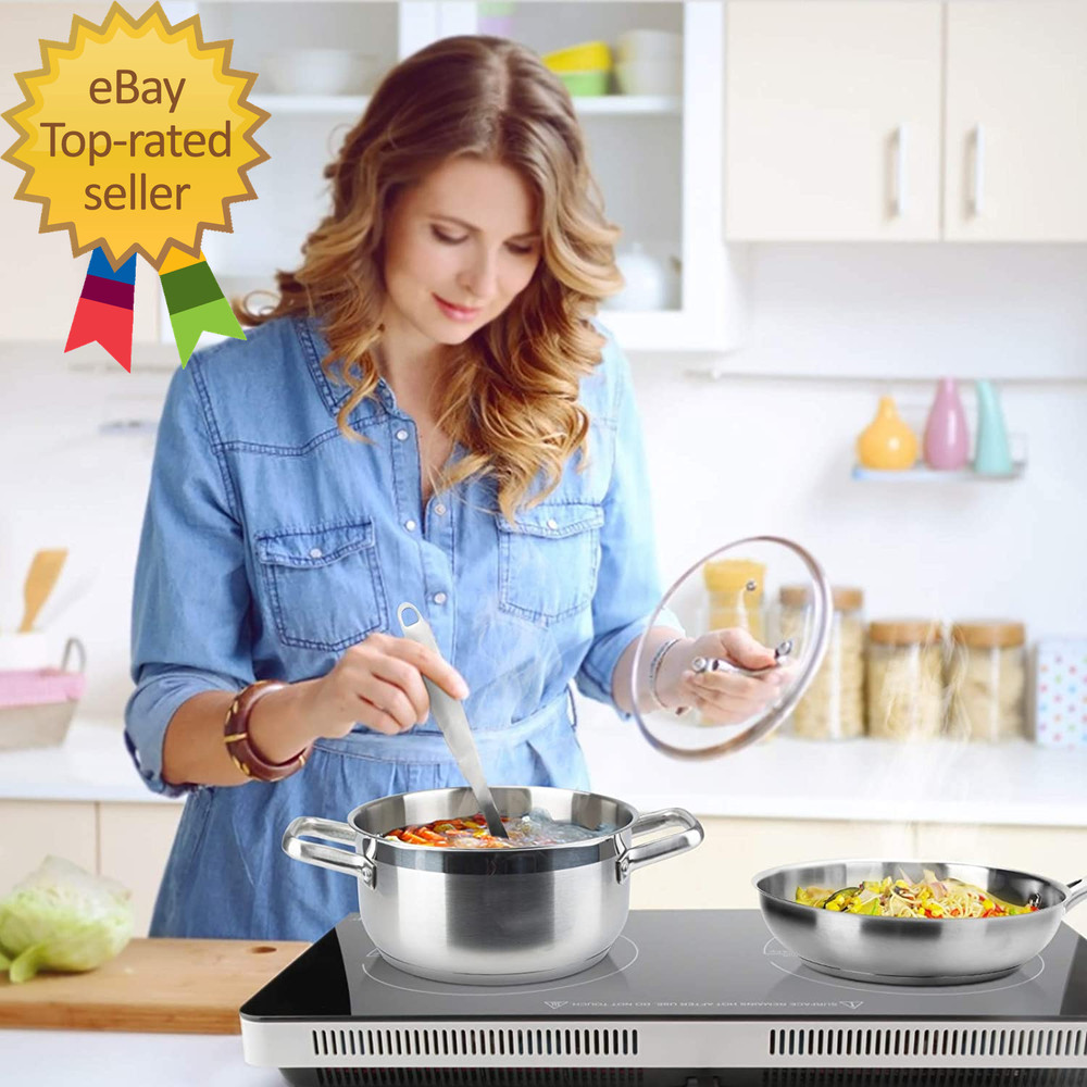 Professional Stainless Steel Induction Cookware Set 19PC Kitchen Pots