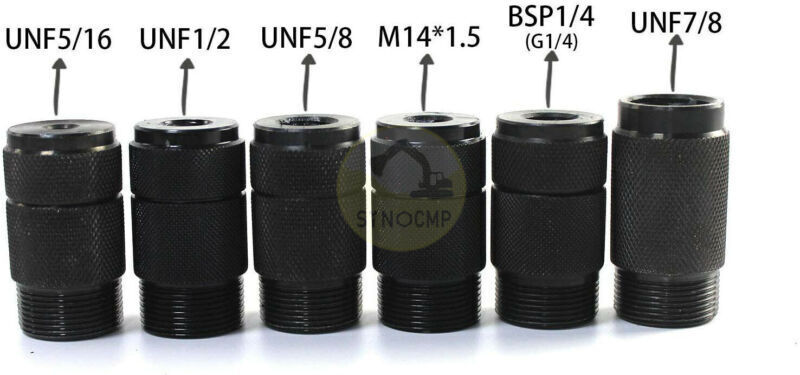 Hydraulic Nitrogen Accumulator Charging System Pressure Gague Adapter Test Kit