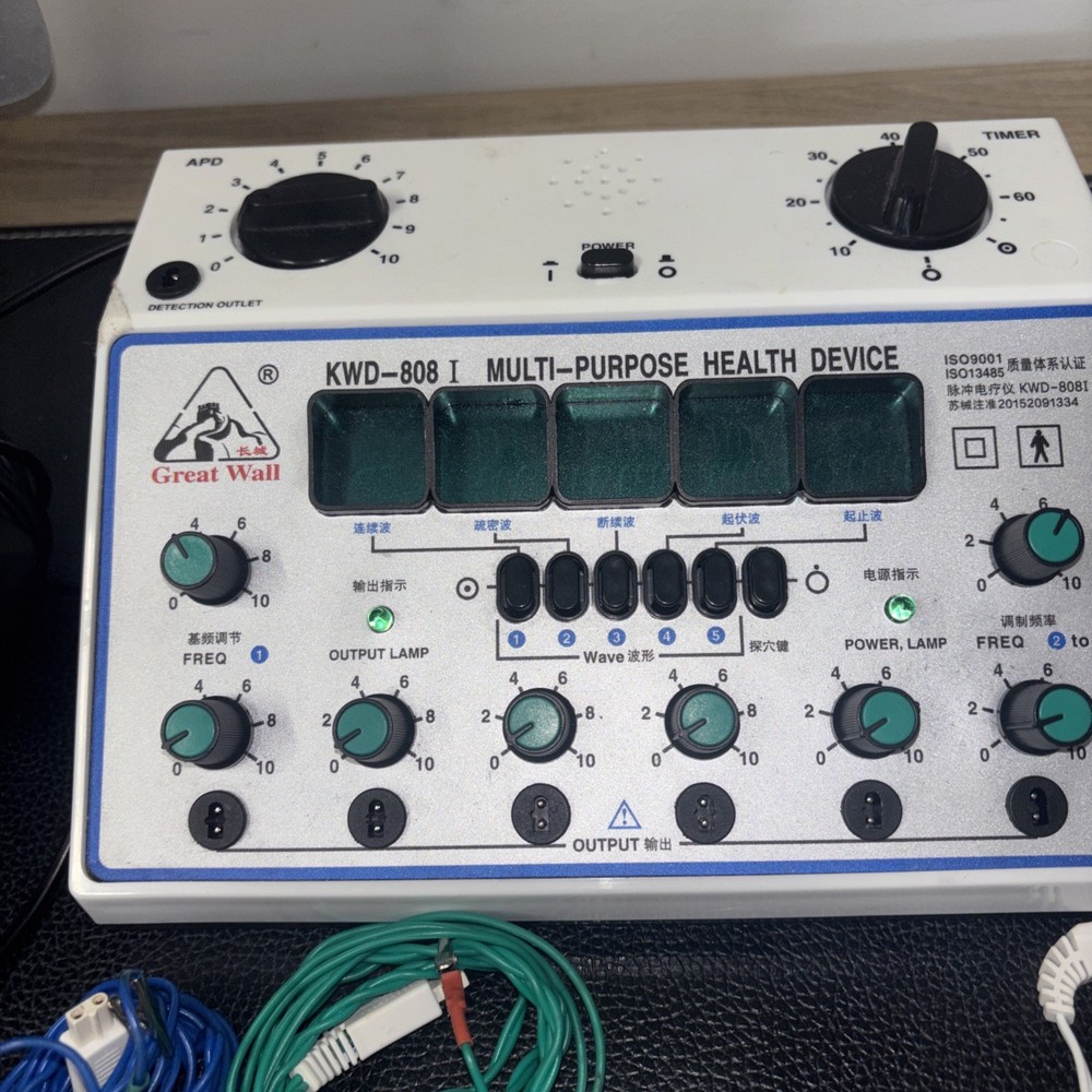 Electric Acupuncture Stimulator Machine Set Massage Device 6 Outputs Patch