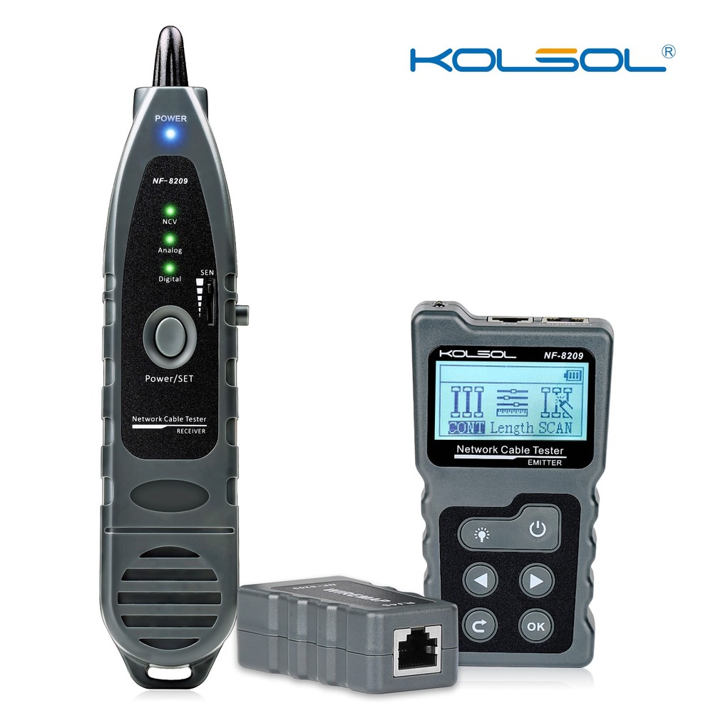 TDR Network LCD Cable Tester Cat5 Cat6 Lan Test Network POE Wire Checker