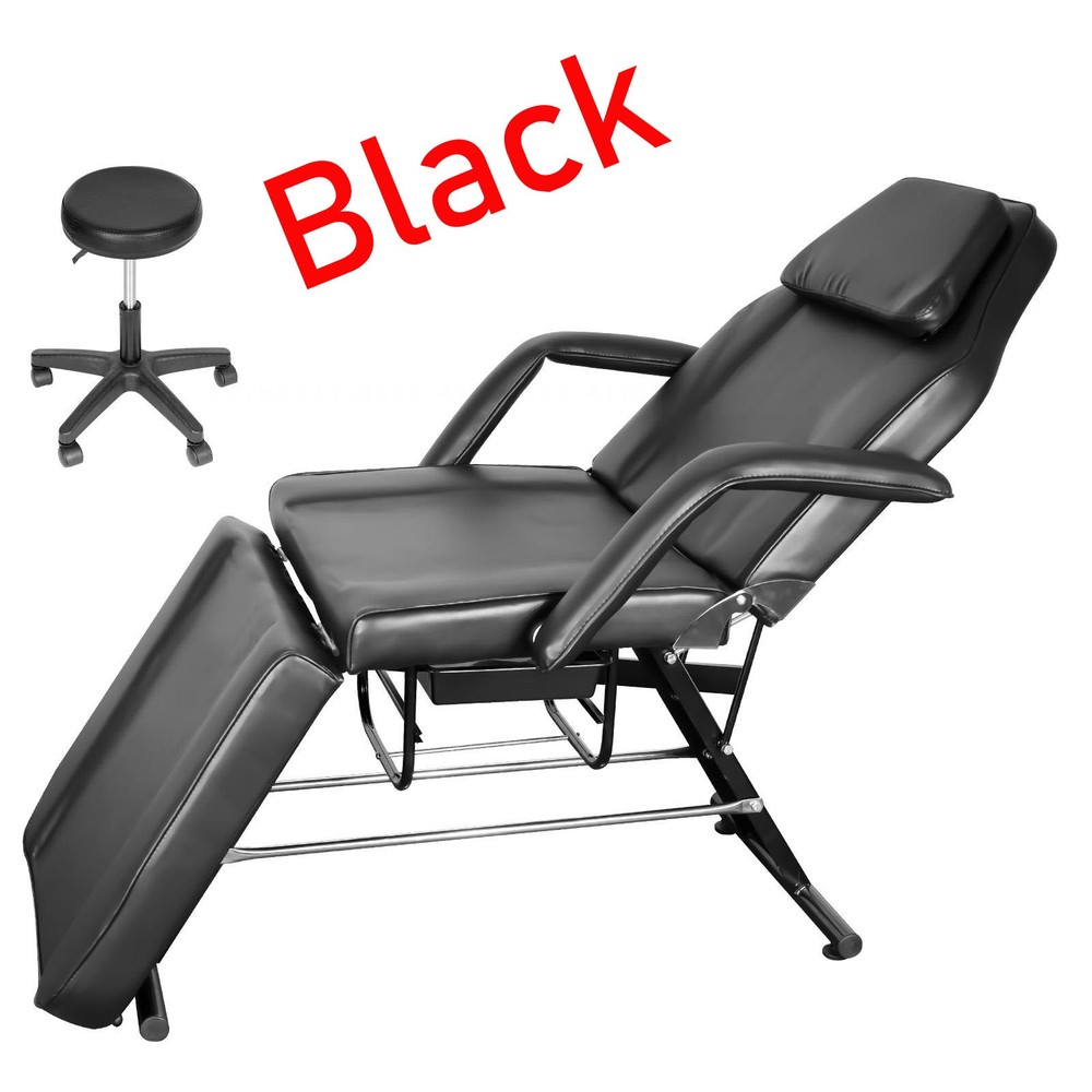Multifunction Facial Bed Tattoo Salon Massage Table Beauty Spa Storage Box,Black