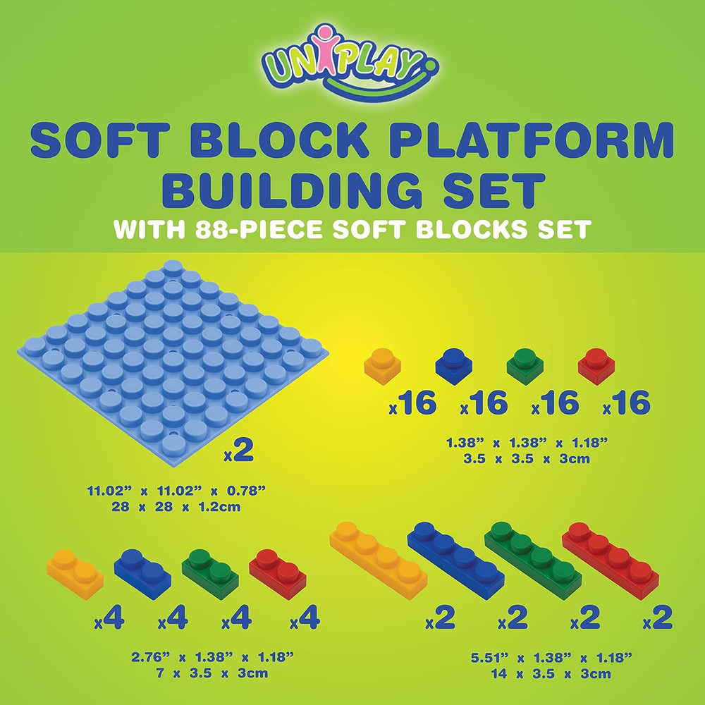 Platform Soft Building Blocks — Educational Sensory Stacking Blocks, Learning To