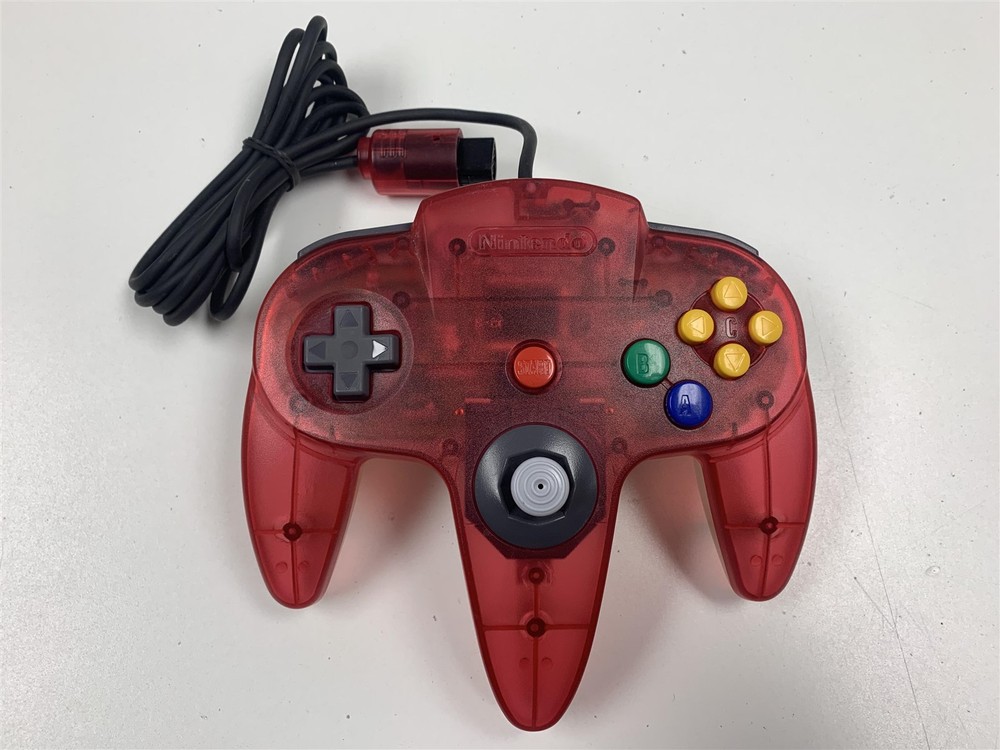 Nintendo 64 N64 Watermelon & Clear Bottom Controller