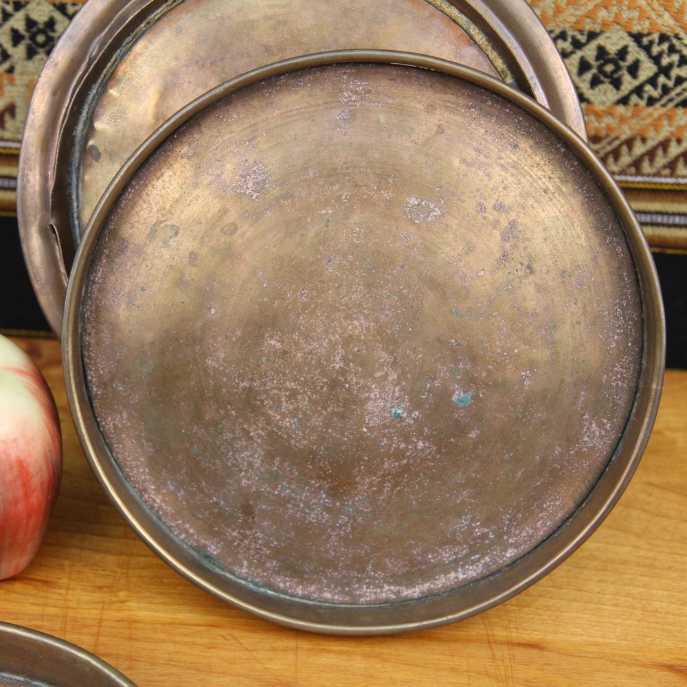 Antique Copper Three Piece Steamer Warmer Pot Insert? Decor Only