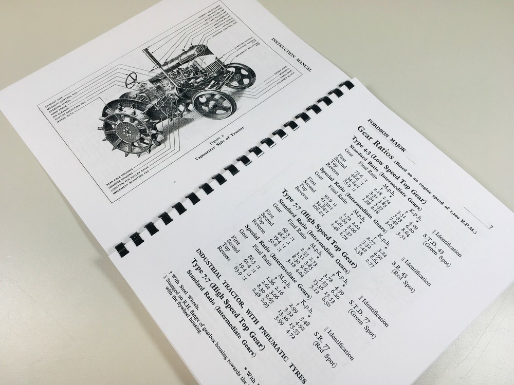 Fordson Major Tractor Operators Owners Instructions Manual Maintenance
