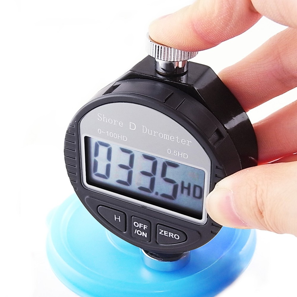 Digital Shore D Hardness Tester 0-100HD for Rubber, Plastic, Flooring