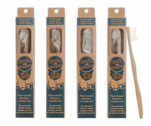 4 Pack Plant-based Bamboo Toothbrush Child Size