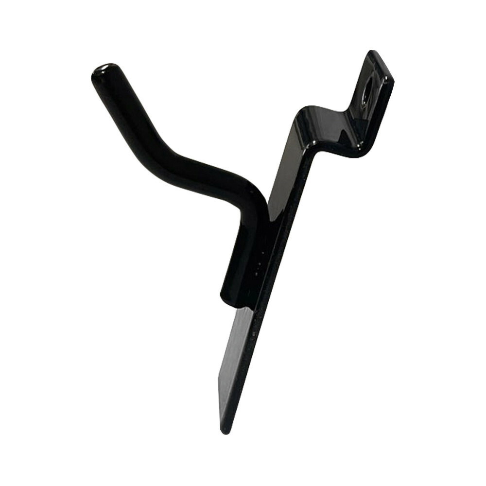 1" Slatwall Hook Panel Display Hooks, 1/4" Thickness Metal, Black - PACK 2