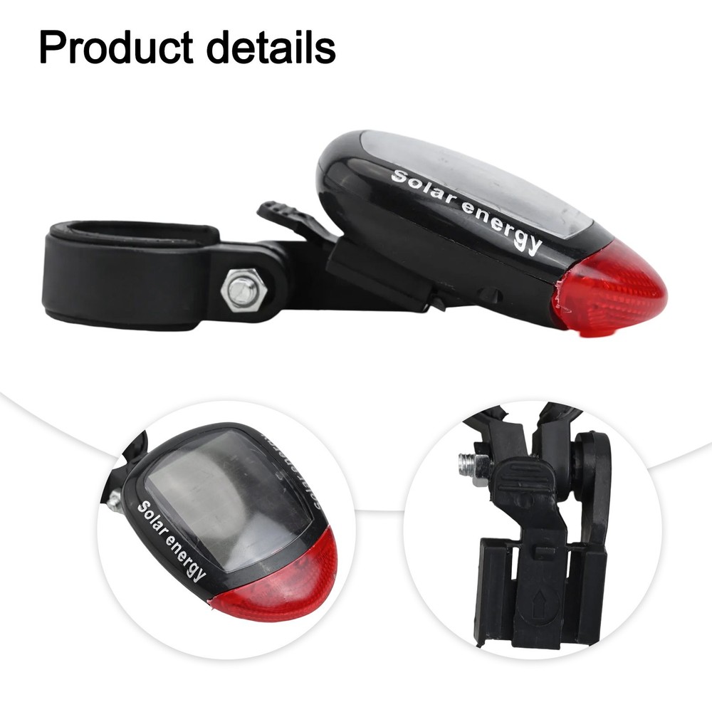 Sustainable Lighting Solution Solar Powered MTB Taillight Easy Mounting