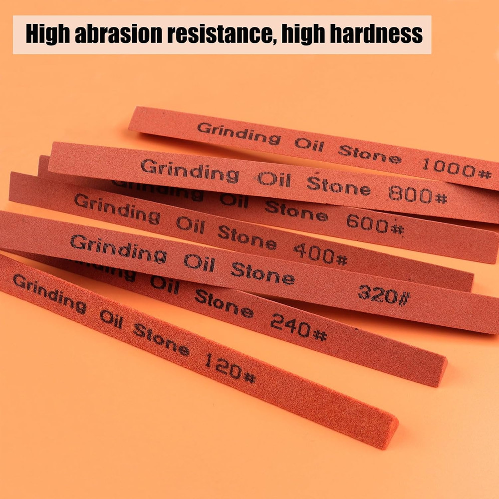 Sharpening Stone Set,16Pcs Triangle Sanding Sticks Knife Whetstone Set White Cor