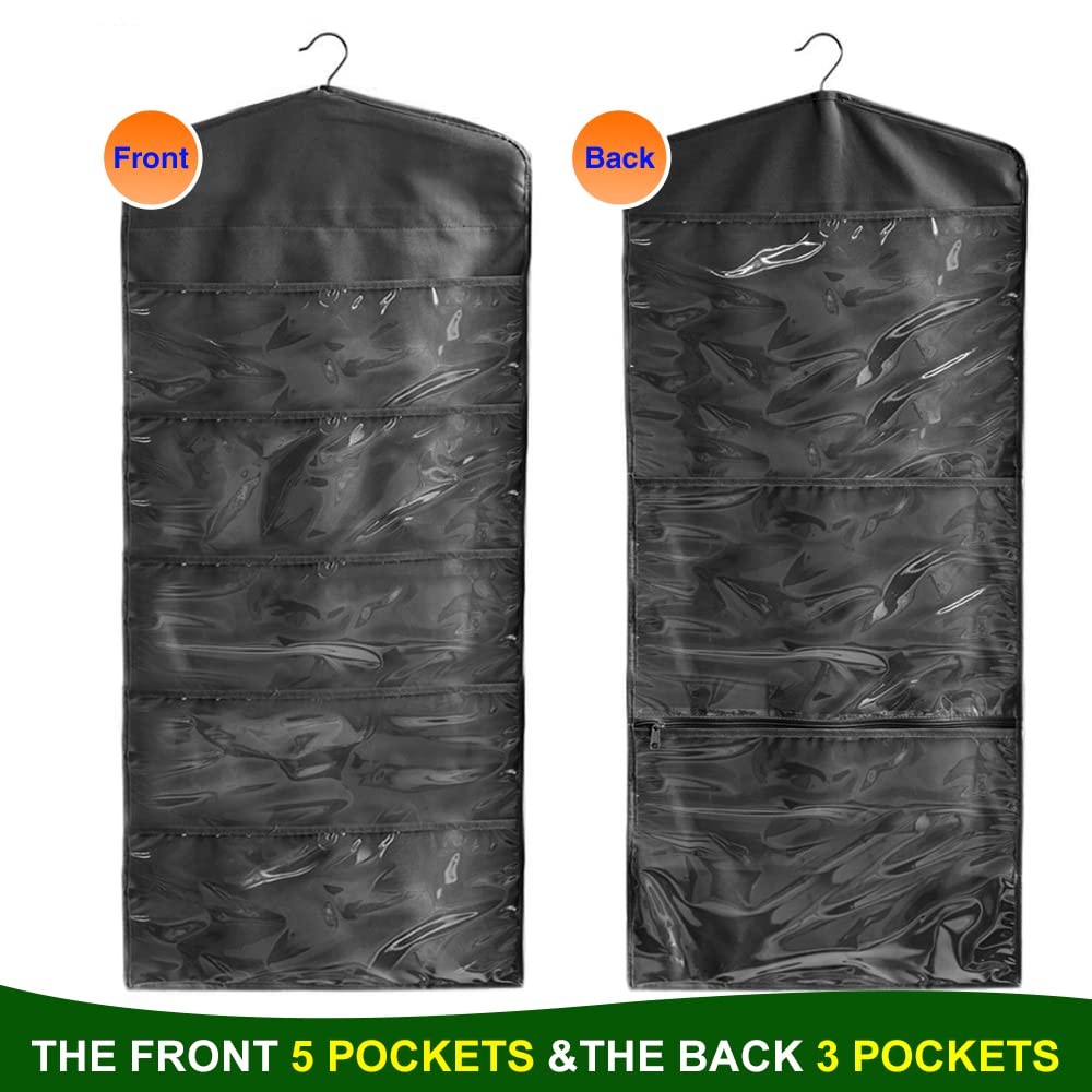 Hanging Double Sided Gift Bag Storage Organizer with Multiple Front and Back ...