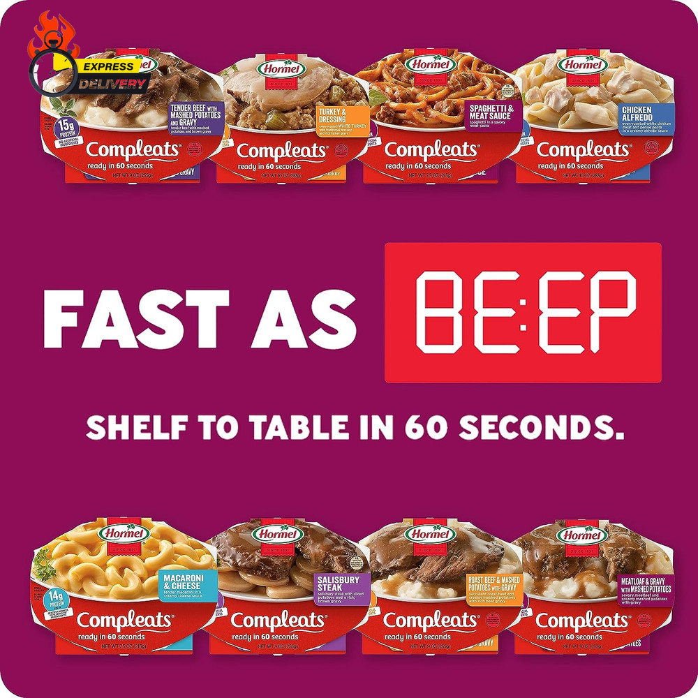 Tender Beef with Mashed Potatoes & Gravy Microwave Tray, 9 Oz. (6 Pack)