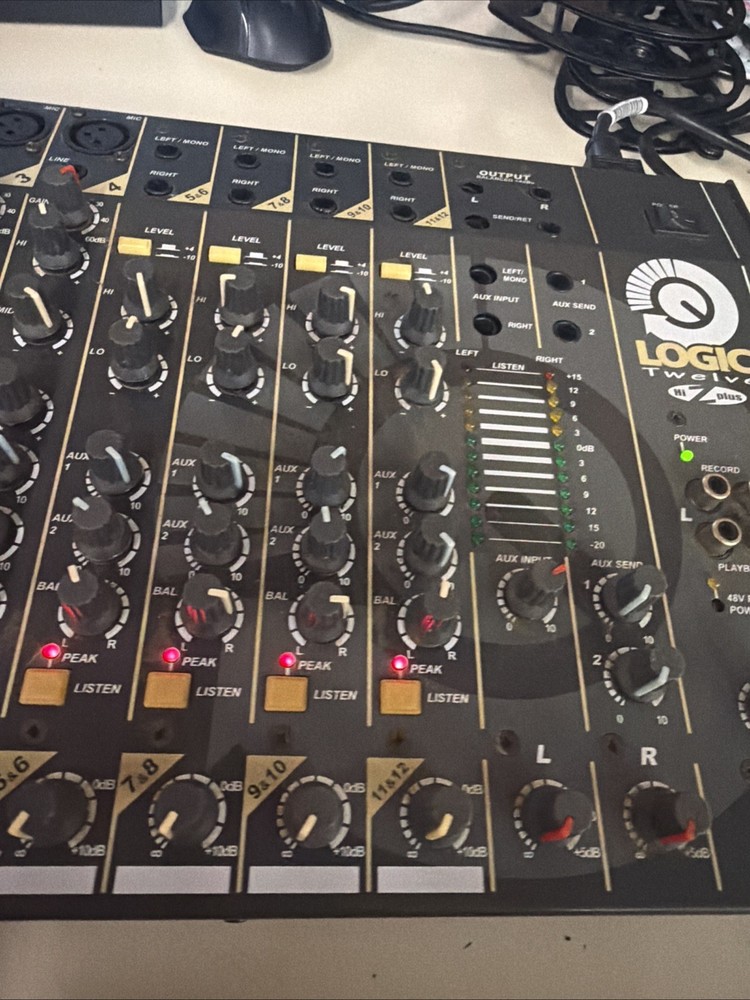 Studiomaster Logic Twelve Mixer Tested Powers On Not Fully Tested With Audio