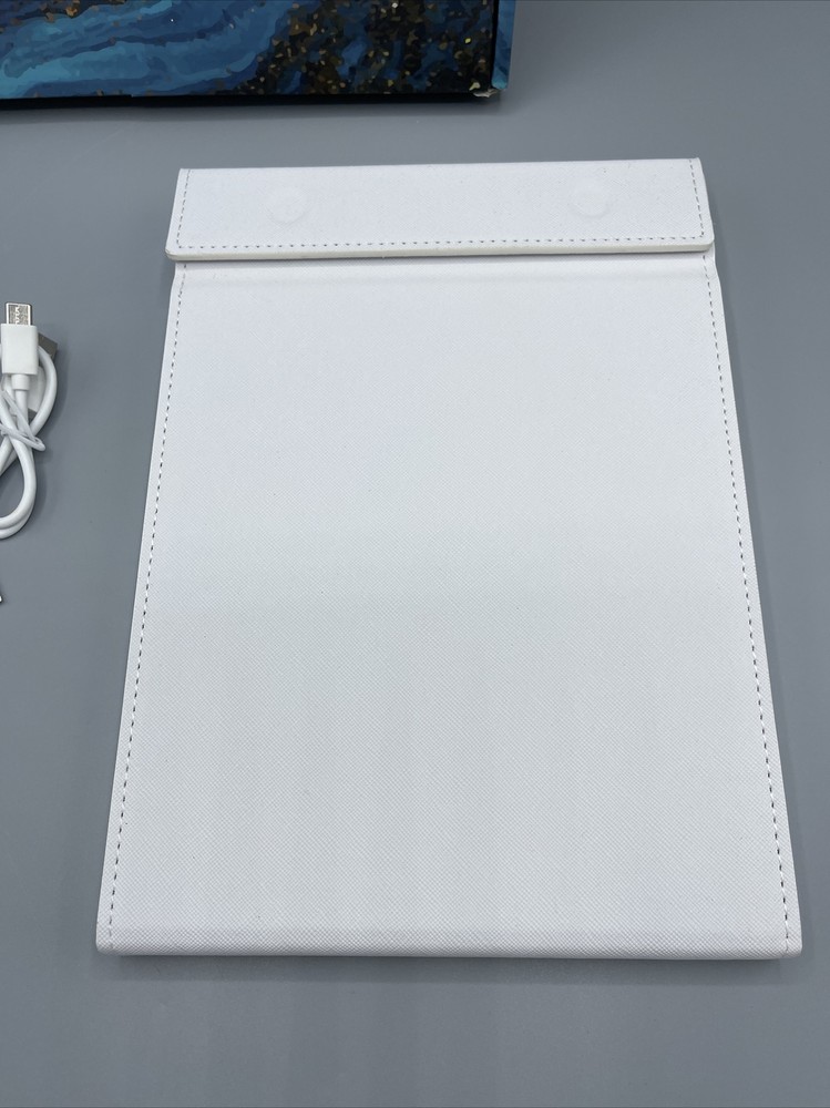 Notmise Makeup Mirror with Led Lights Foldable Rechargeable White