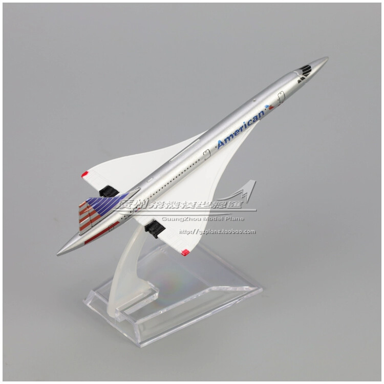 simulation 15CM USS Airlines Concorde supersonic airliner display Model gift
