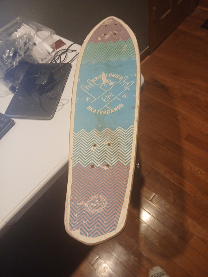kryptonics 36" longboard cruiser skateboard
