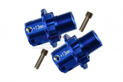 GPM Aluminum 13mm Hex Adapters for Sledge (Blue)