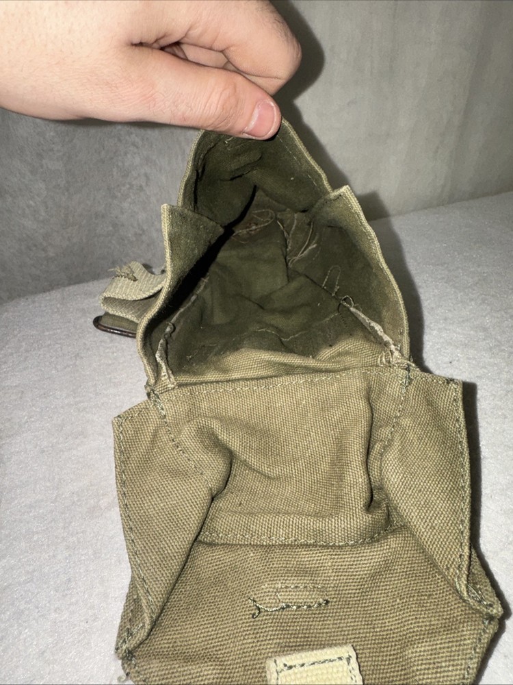 Vintage Canvas Military Pouch