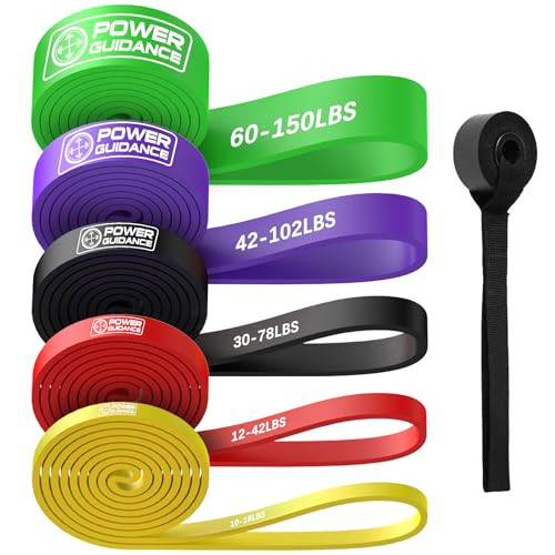 Resistance Bands, Set of 5 Pull Up Bands, Pull Up Assistance Bands, Exercise