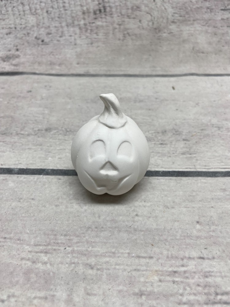 Ceramic Bisque Pumpkin Paint Ghost Halloween Fall Decor Set