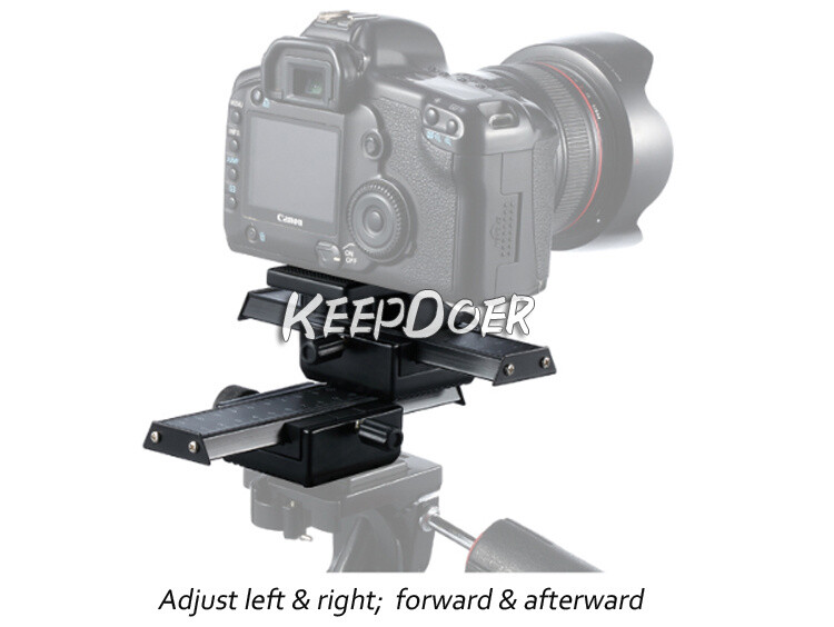 2 Direction Macro Shooting Ball Head Quick Release Plate Micro Platform Stand