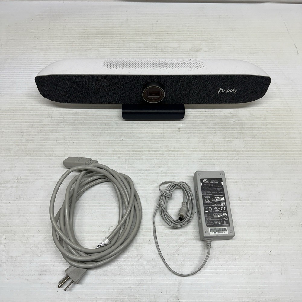Poly Studio P15 Personal Video Bar 4K Camera Microphone Conference Speaker