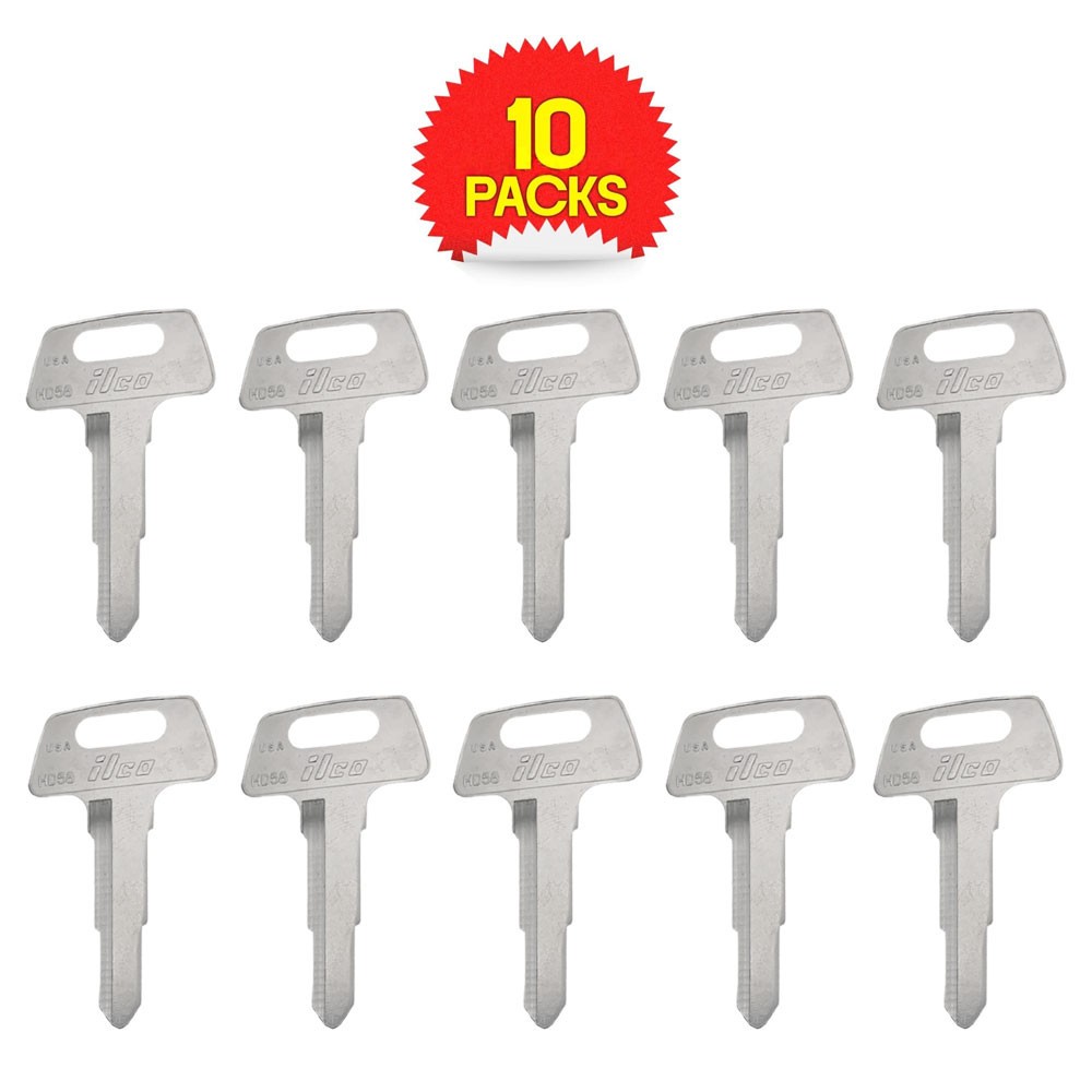 HD58 Key Blank Nickel