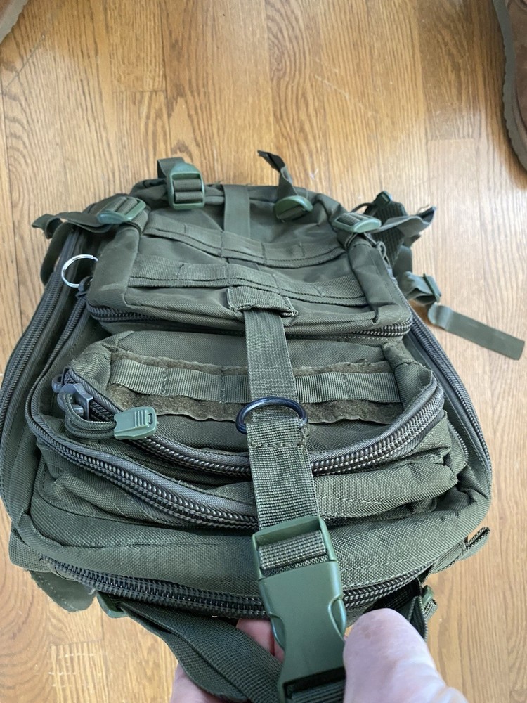 Tactical Backpack Olive Green Medium Transport Pack Bag