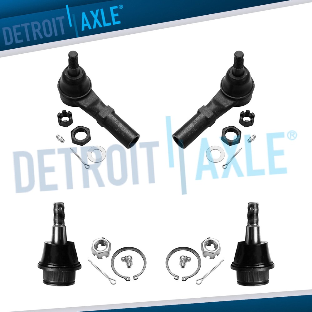 For 2002 2003 - 2005 Dodge Ram 1500 4pc Front Lower Ball Joint Outer Tierod Kit