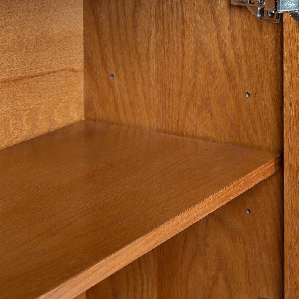 Walnut-colored Sideboard, Buffet Cabinet with Storage, Rustic Storage Cabinet
