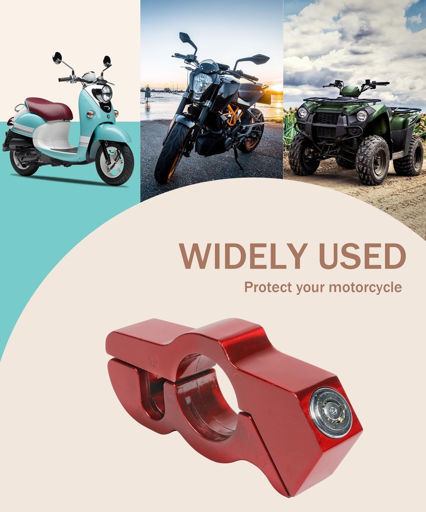 Motorcycle Lock Heavy Duty Antitheft Bike Handlebar Lockcar Accessories Handleba