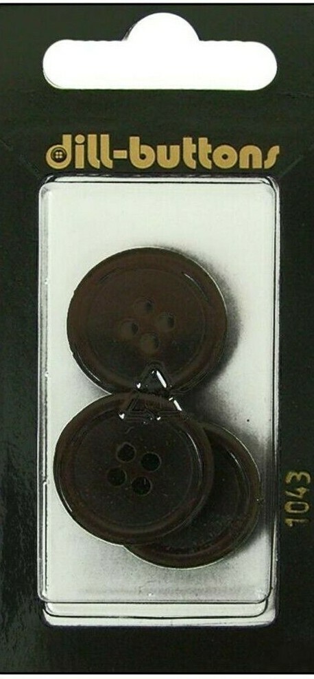 Dill Buttons ~ (1043) - 3/4" - 3 ct