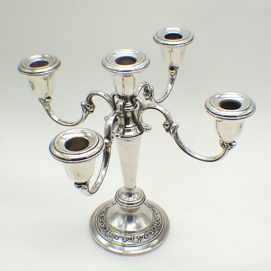 Strasbourg Five Light Candelabra Gorham Sterling Silver