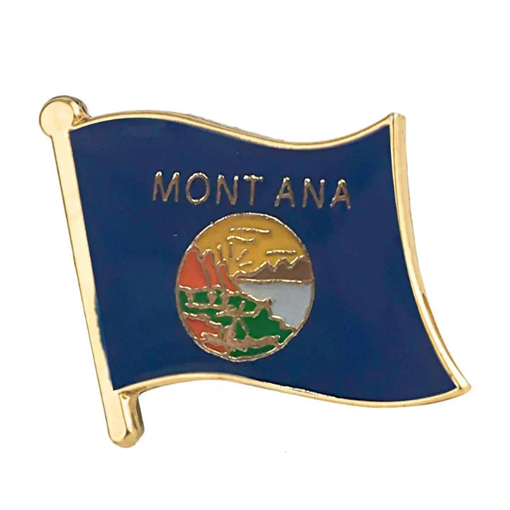 Montana State Flag Lapel Pin