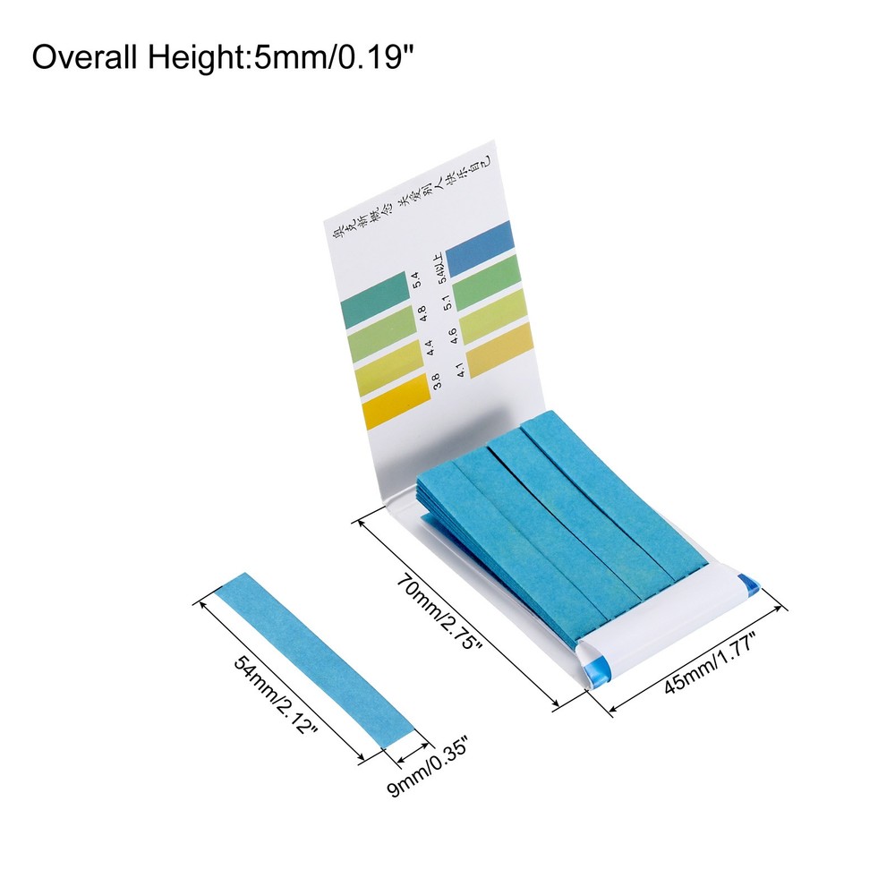 PH Test Strips 3.8-5.4.2pcs 80 Indicator Maps Sunflower Tester