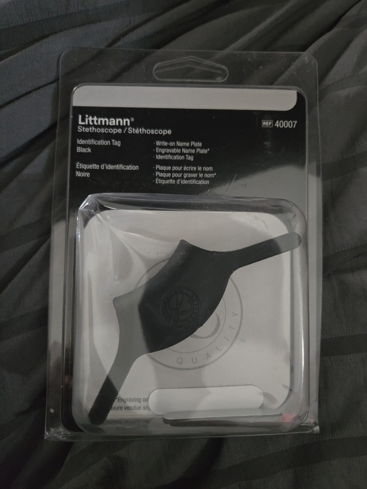Littmann Stethoscope Identification Tag - Black (40007)