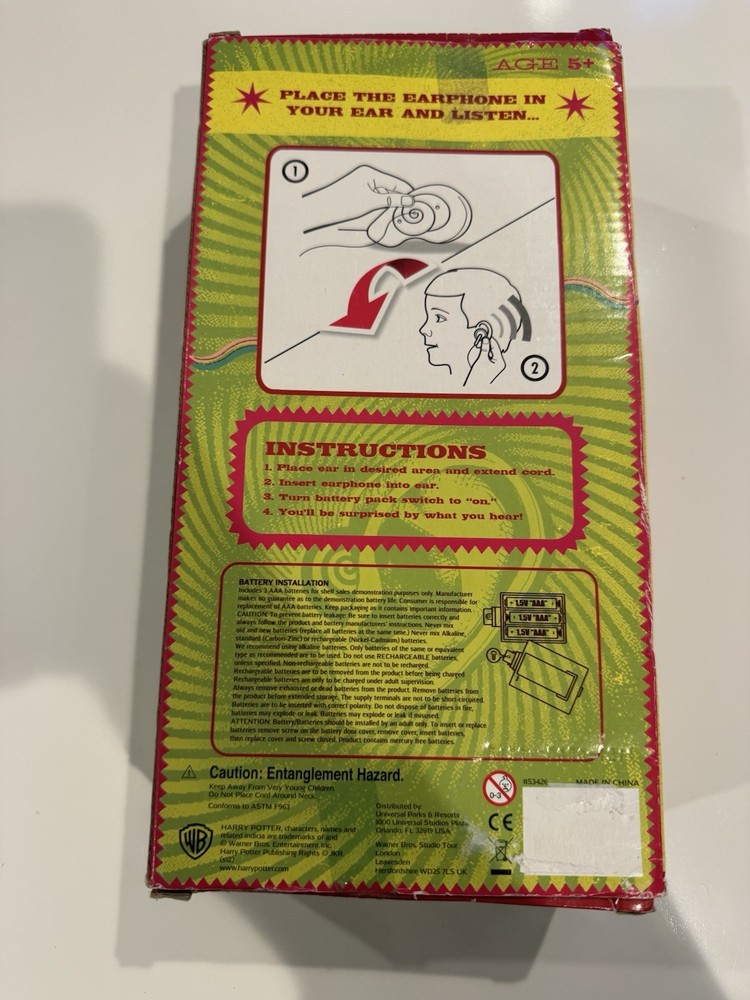 Universal Studios Extendable Ear Toy Earphone Tested -Working