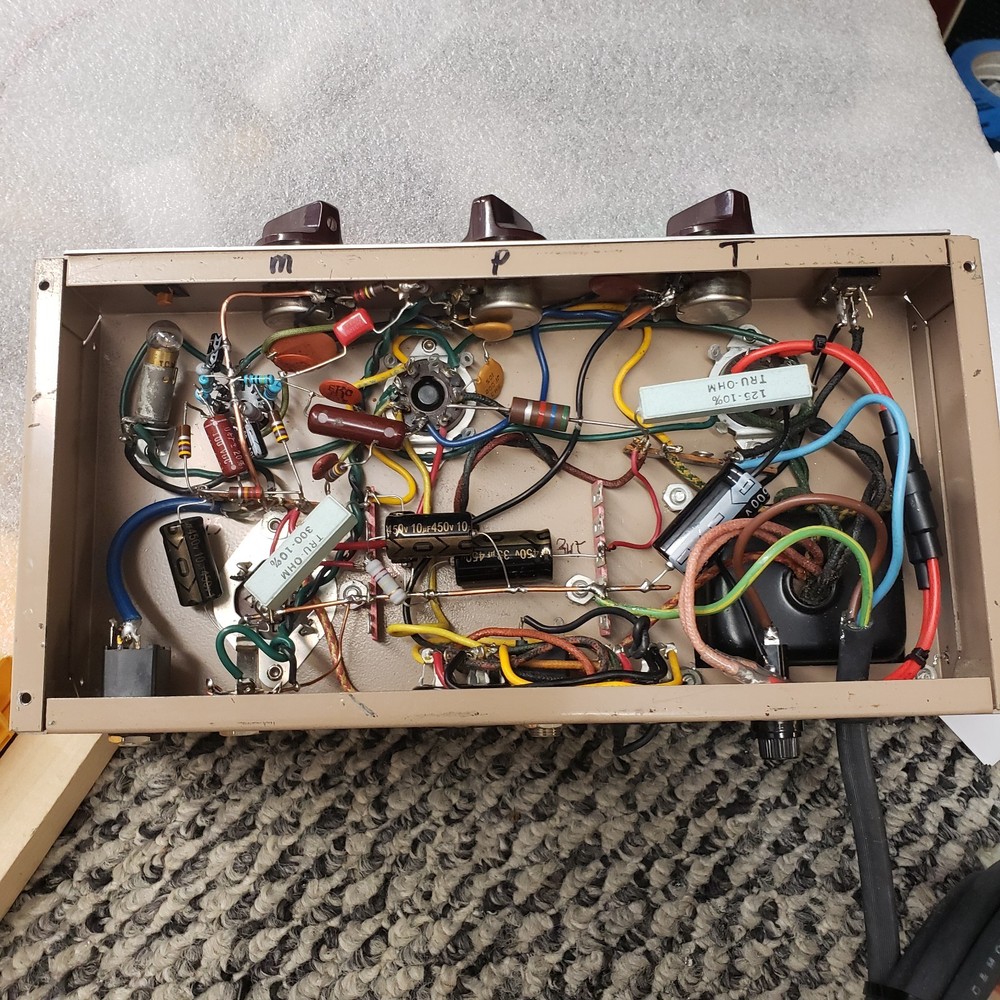 Precision Lafayette Model 10PA amplifier modified for HARP or Guitar