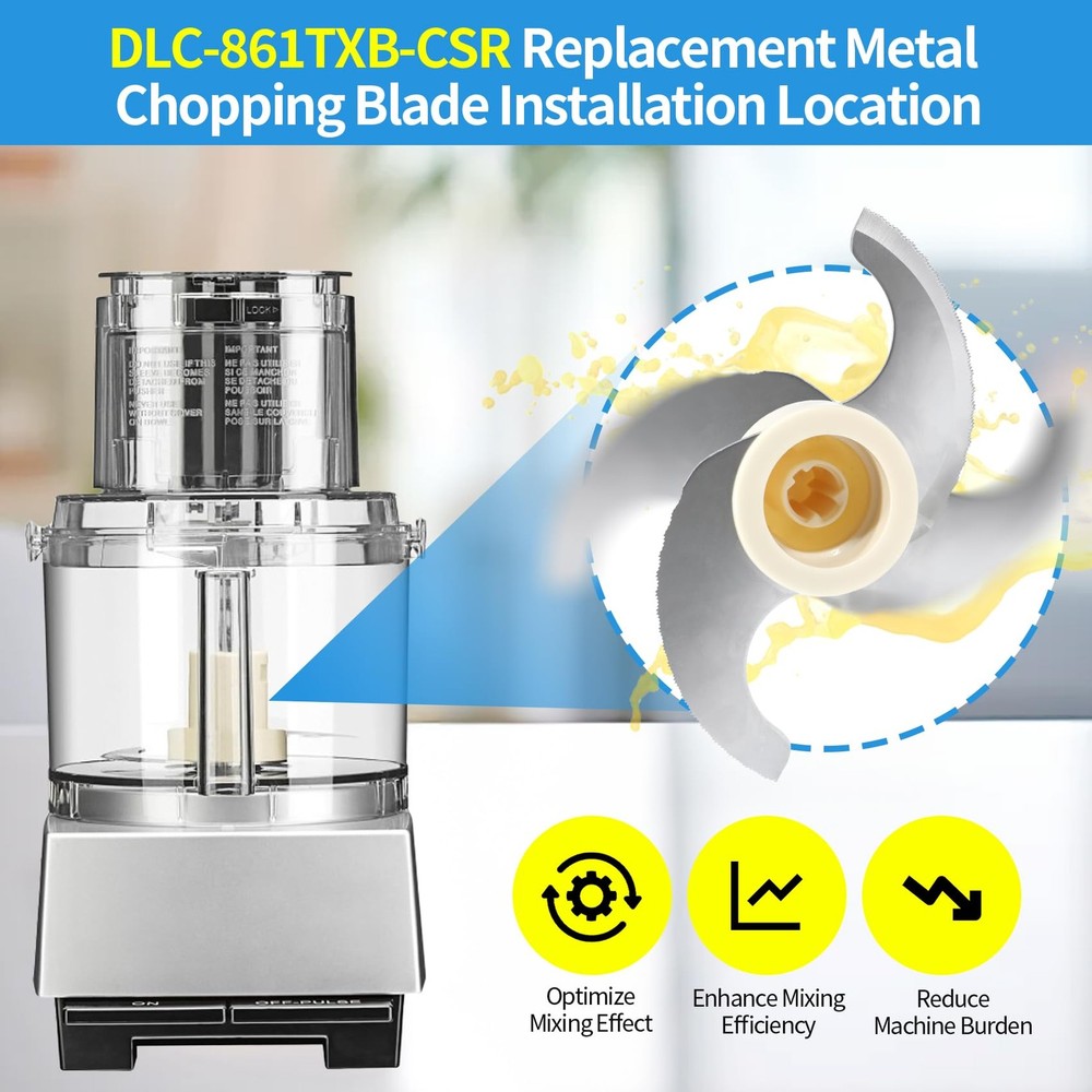 DLC-861TXB-CSR Replacement Chopping Blade – Compatible with medium, Silver
