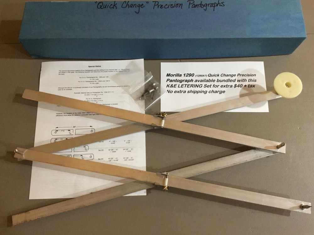 K & E LEROY II Vintage Lettering Set, Engineering, Drafting Tools, Plus Extras!