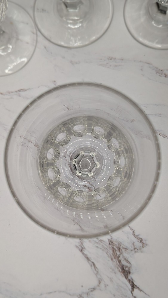 4 Vintage Crystal Goblets