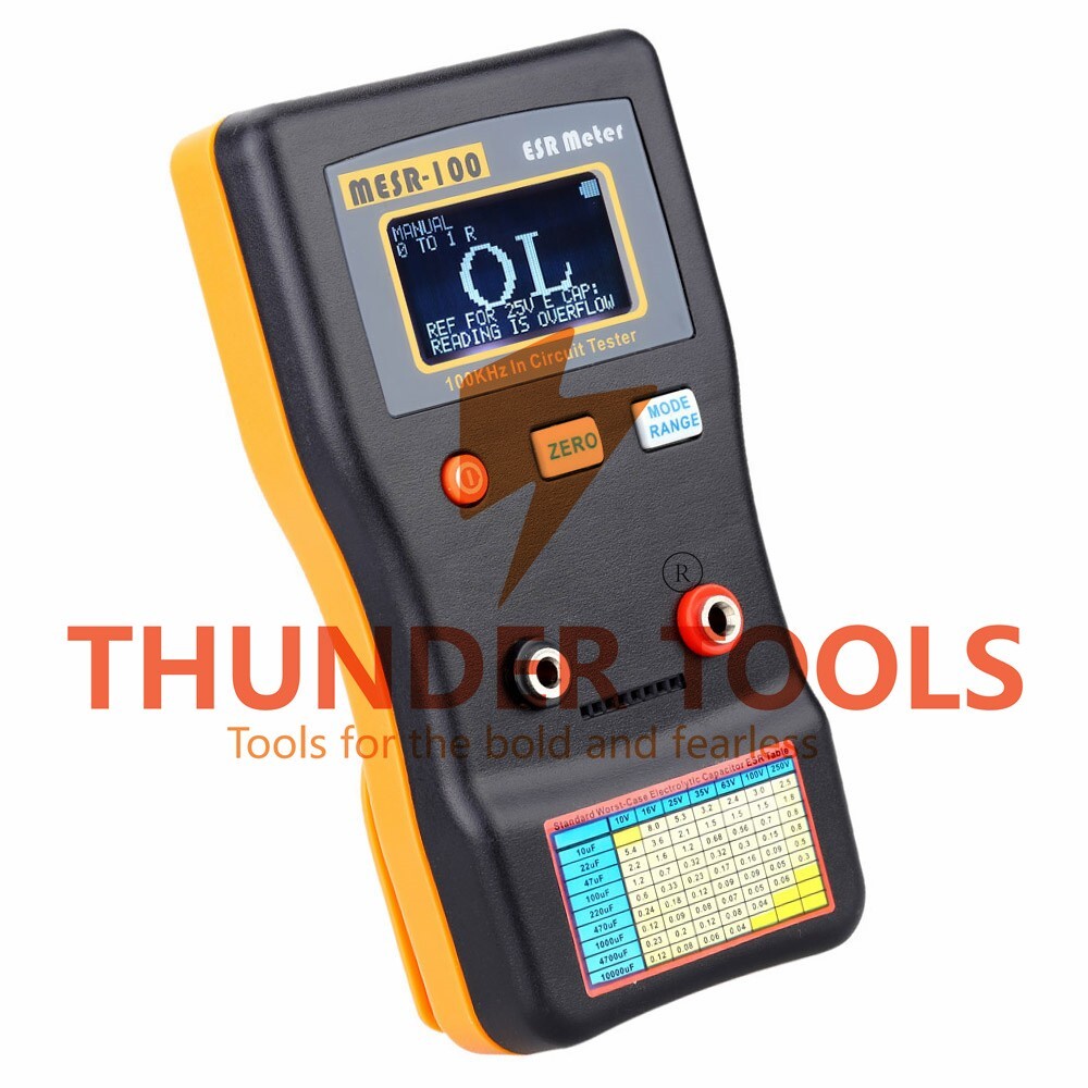 Thunder Tools MESR-100 ESR Capacitance Ohm Meter Professional Measuring