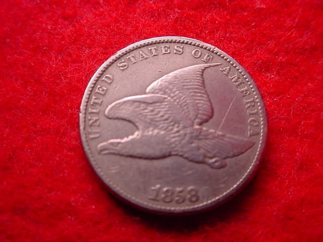 1858 FLYING EAGLE CENT SUPERIOR CENT!!   #340