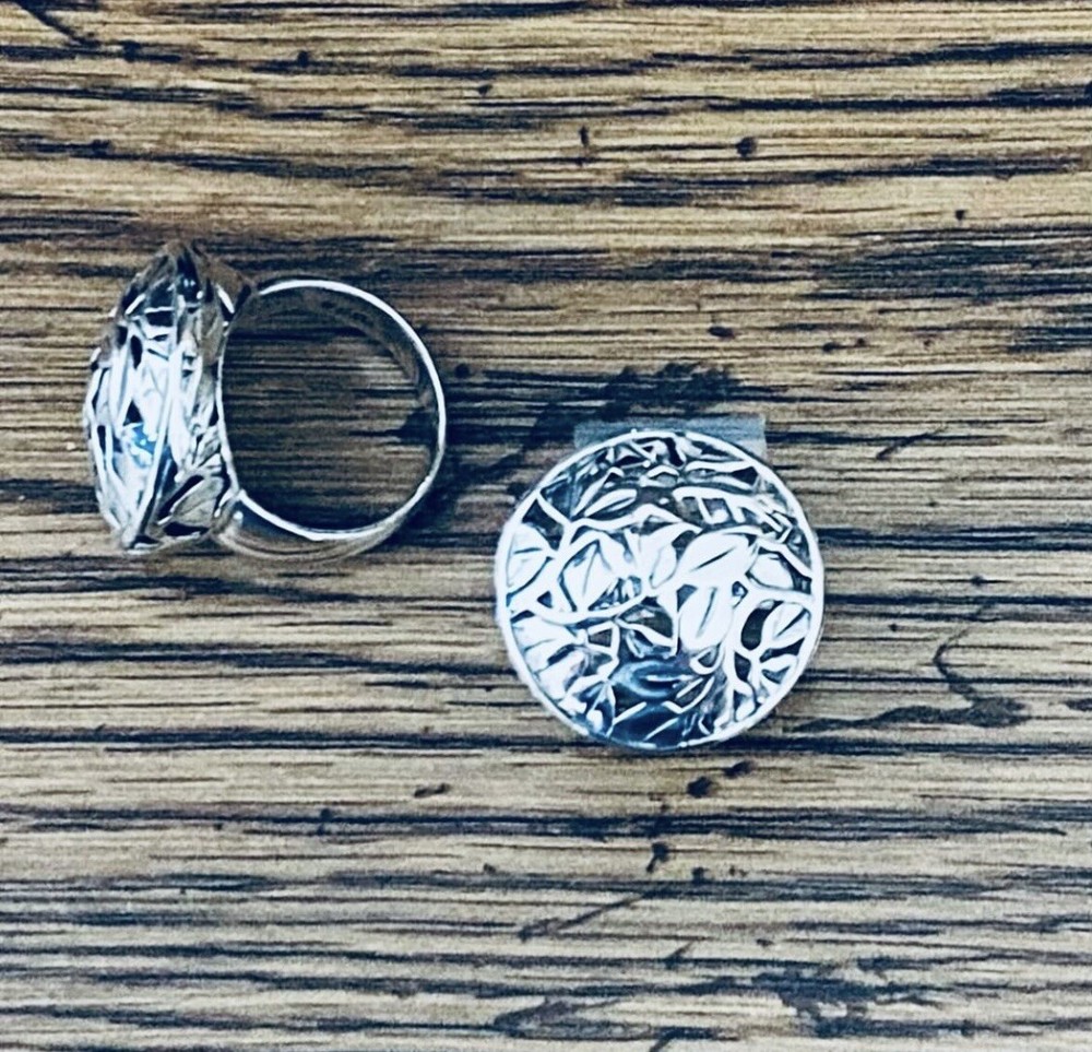 Sterling Floral Ring