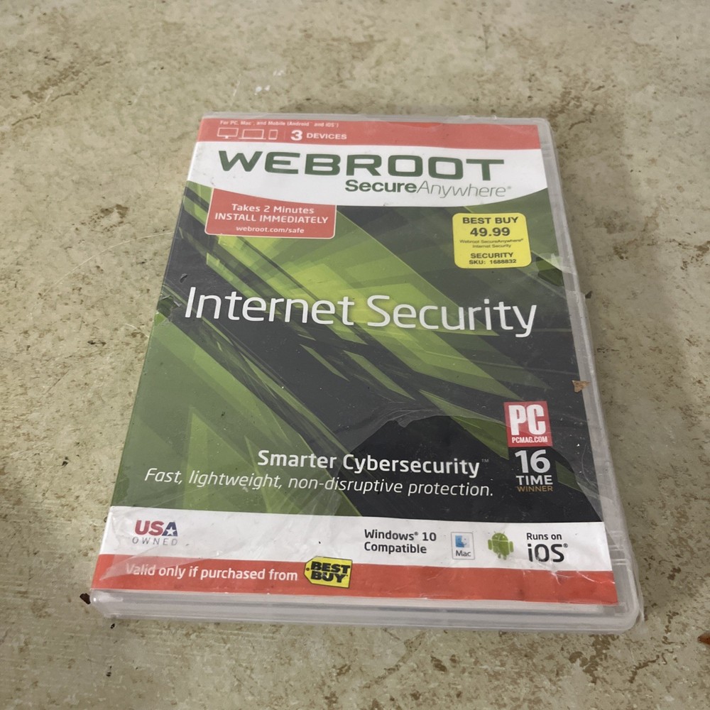 Webroot SecureAnywhere Internet Security For PC/MAC/Mobile