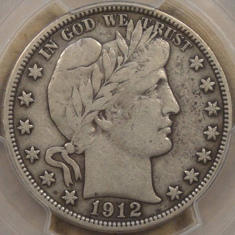 1912 Barber Half Dollar 50c PCGS Certified VF25
