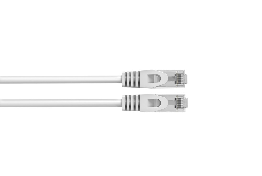 CAT6 Slim Ethernet Patch Cable White 7FT 25 PAK