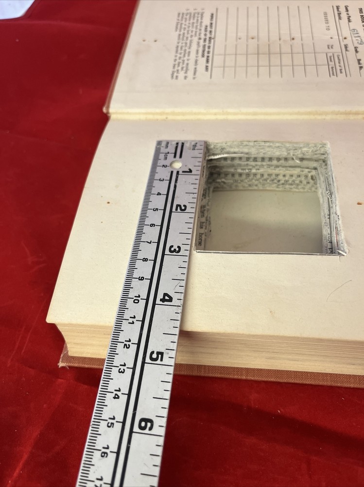 Hidden Compartment Real Book Hide A Book Cut Out Middle Unique School Text Book