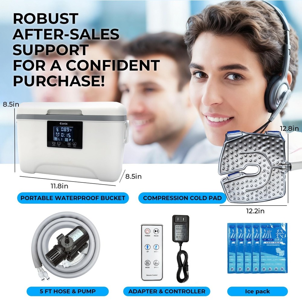 EONIX Cold Therapy Machine with Programmable Timer,Compact and Portable Ice M...