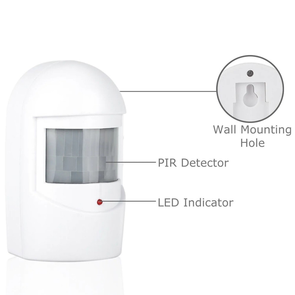 45° Infrared Motion Sensor Home Garage Alert Security System